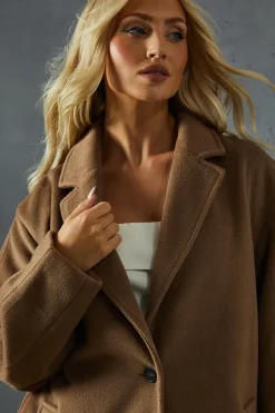 Oversized Wool Look Dad Coat
