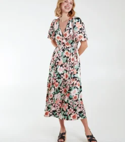 Oversized Wrap Smock Dress