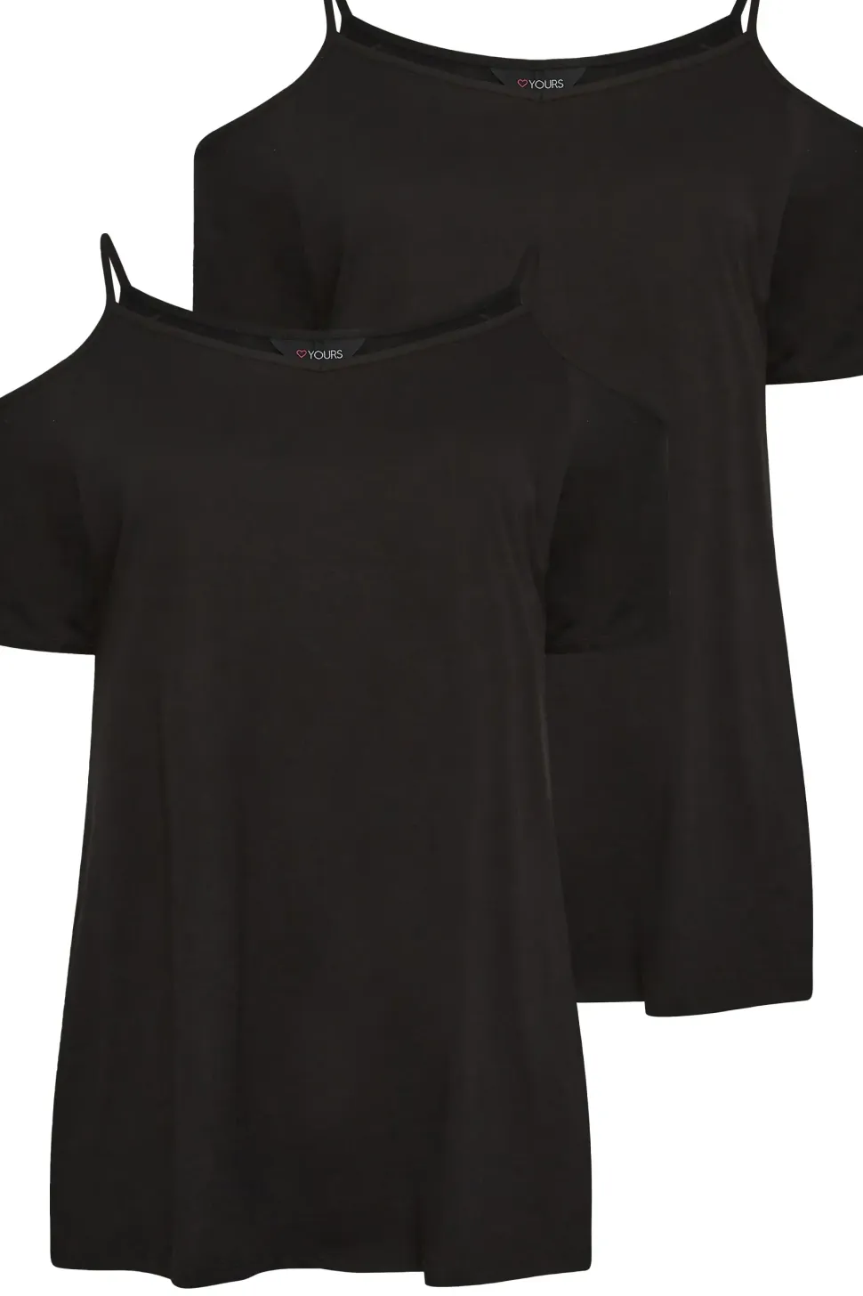 2 Pack Cold Shoulder T-Shirt
