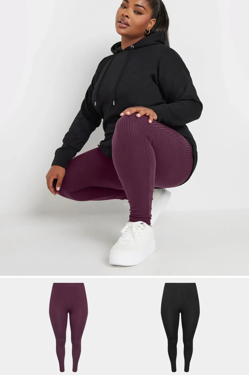 2 Pack Ribbed Leggings