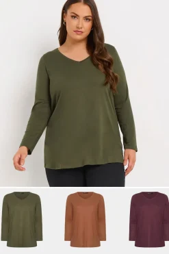 3 PACK V-Neck T-Shirts