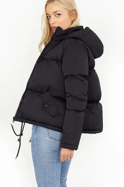 Padded Short Hooded Jacket