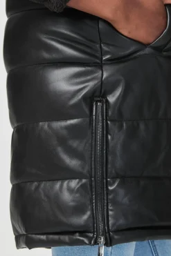 Padded Zip Front Gilet with Hood