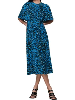 Painted Leopard Amelia Dress-Animal Print