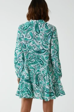 Paisley Button Down Dress