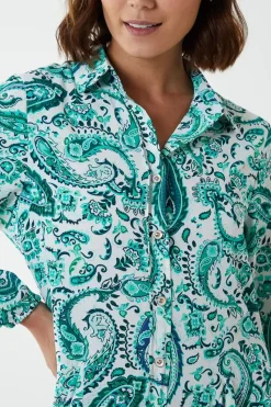 Paisley Button Down Dress