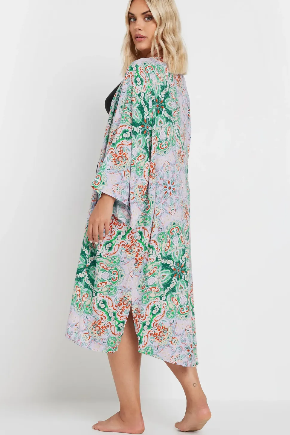 Paisley Print Kimono