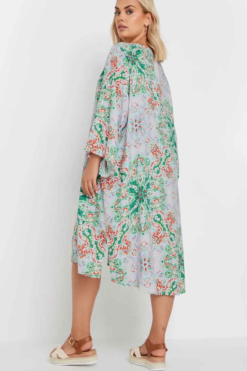 Paisley Print Kimono