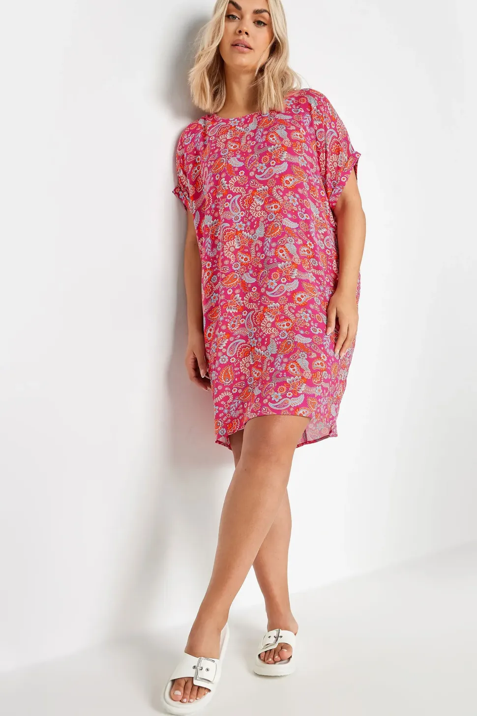 Paisley Print Shift Dress