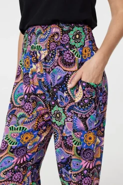 Paisley Tassel Pocket Harem Pants