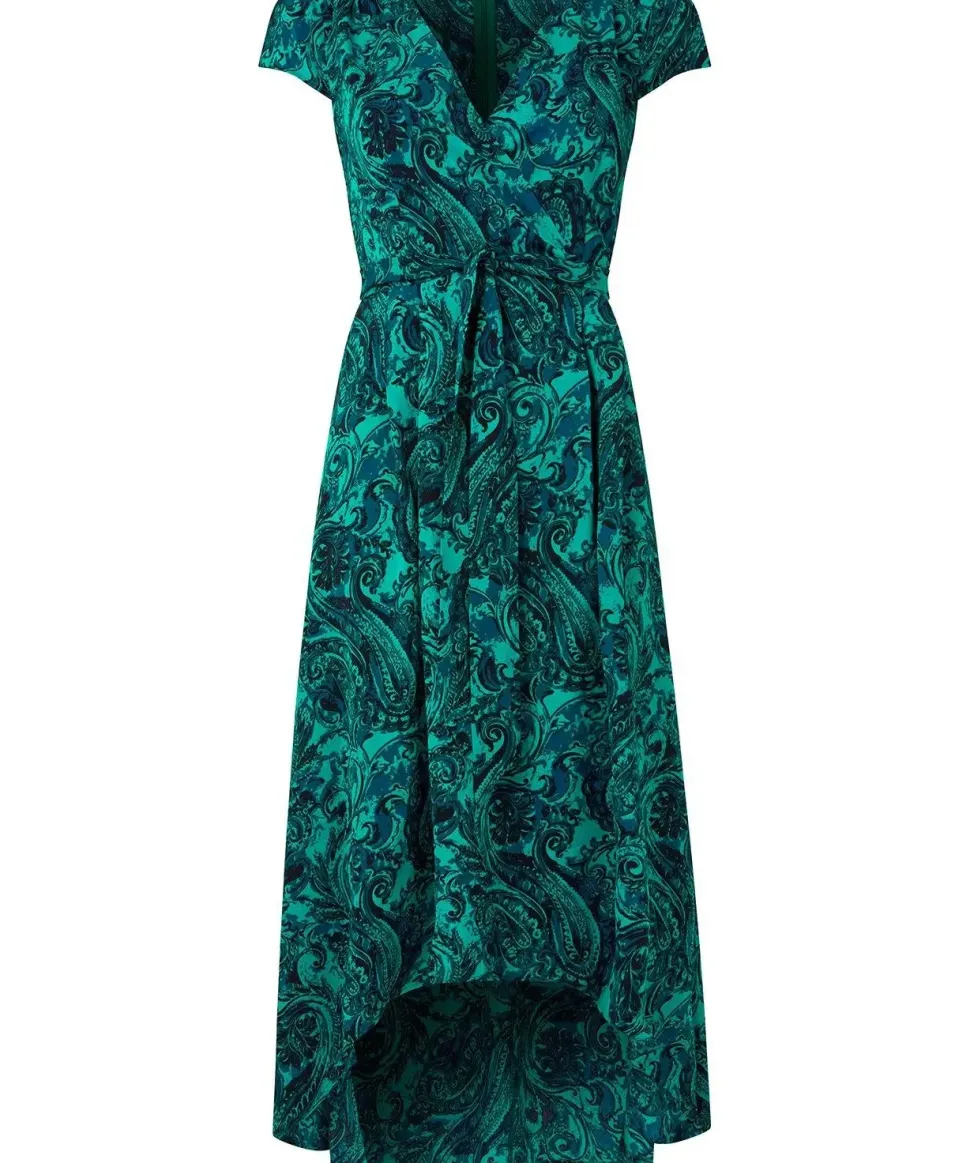 Paisley Tie-Waist Maxi Dress