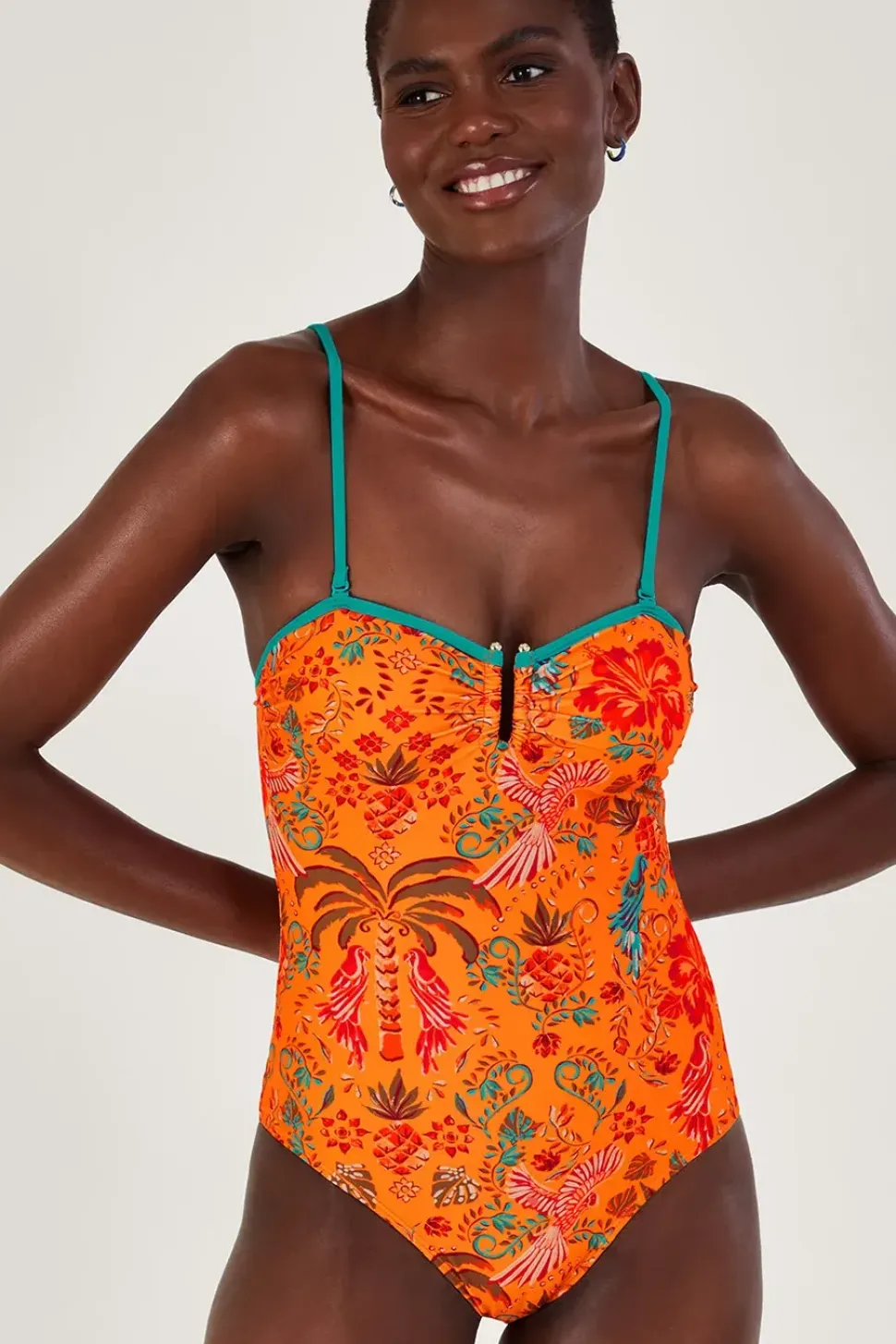 Palm Print Swimsuit
