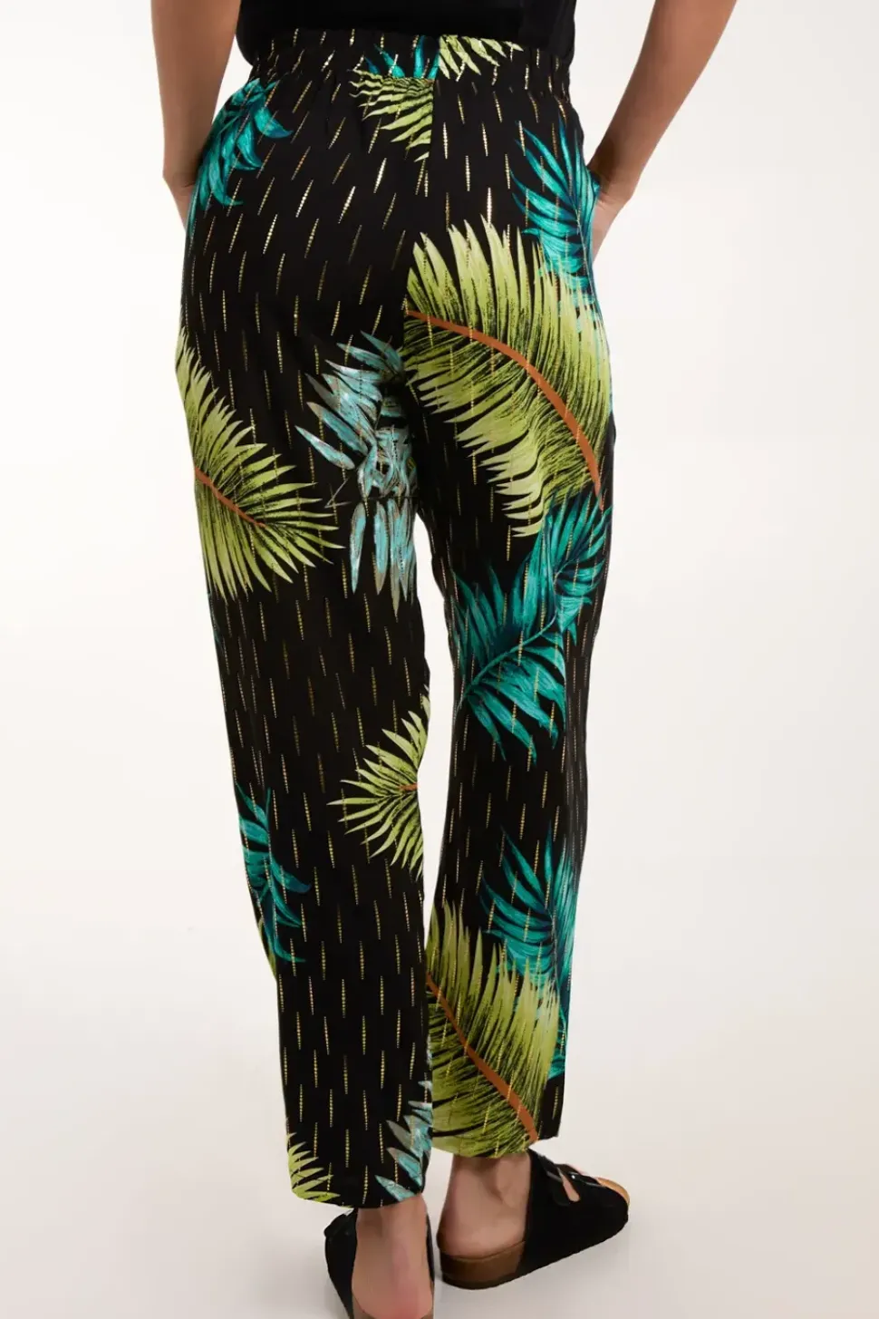 Palm Print Trousers