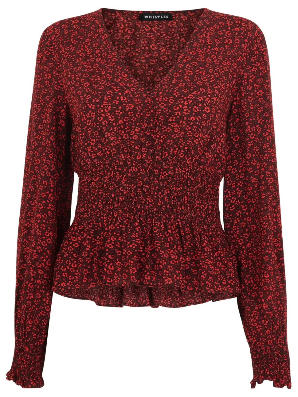Pansy Dot Jenny Peplum Top-Floral
