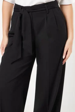Paperbag Belted Wide Leg Trouser