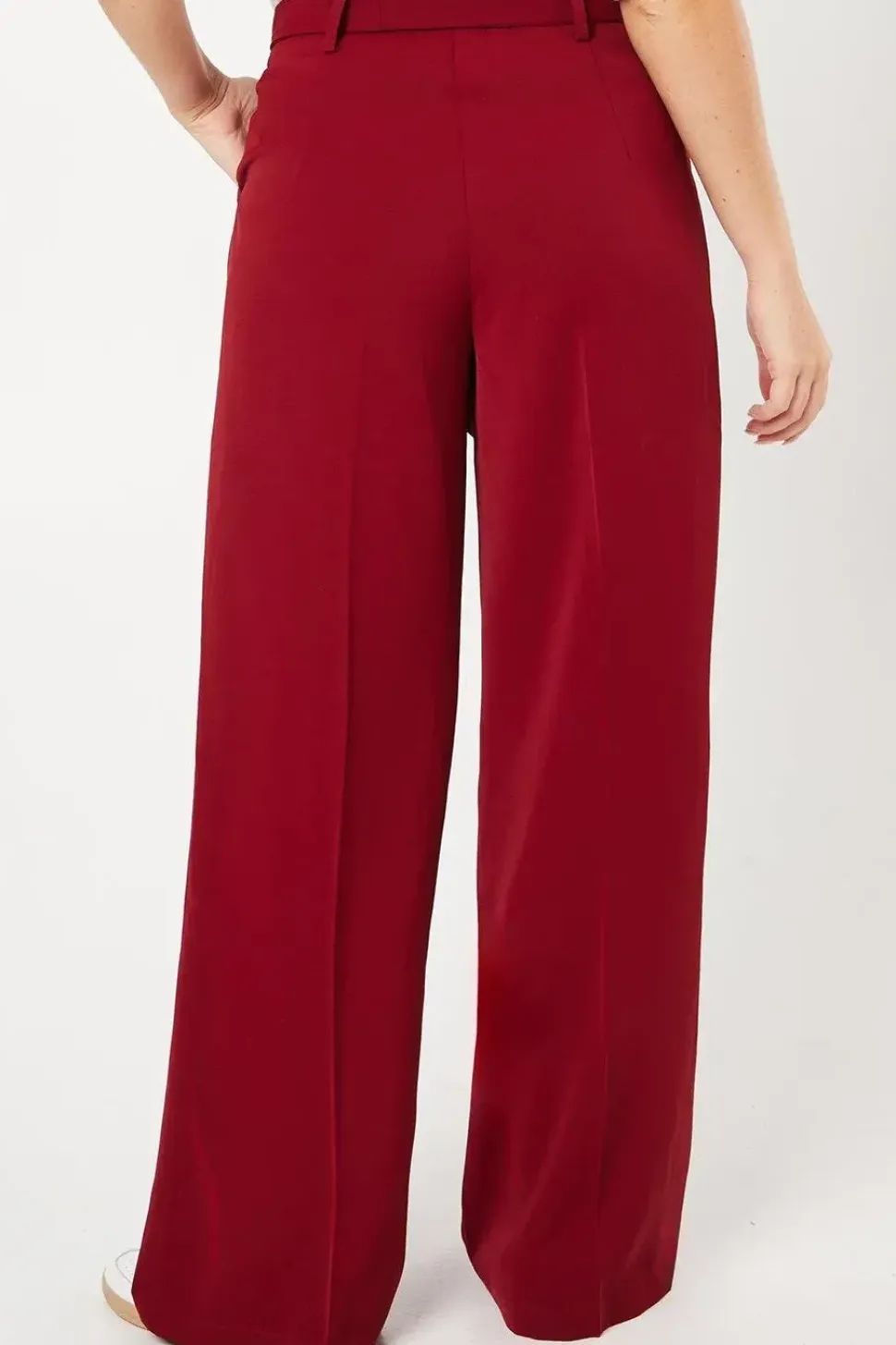 Paperbag Belted Wide Leg Trouser