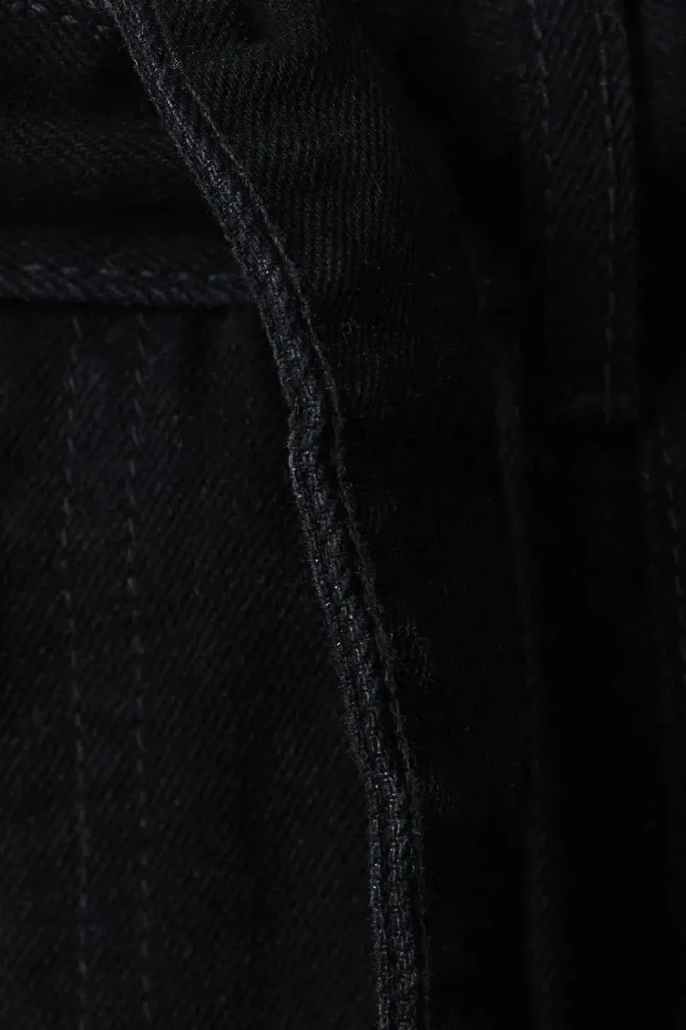 Paperbag Waist Denim Mini Skirt
