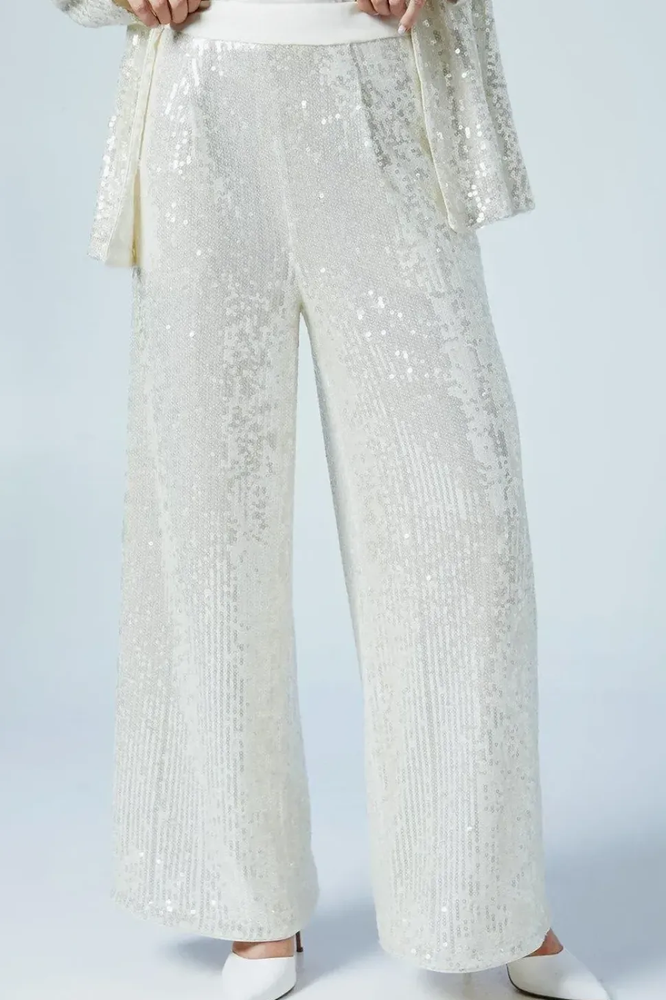 Party Sequin Wide Leg Trouser