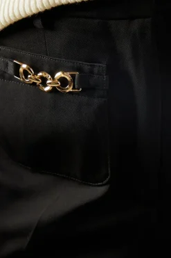 Patch Pocket Wide Trousers