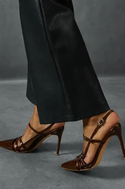 Patent Buckle Pointed Heels