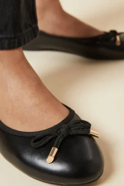 Peaches Bow Detail Ballet Pumps