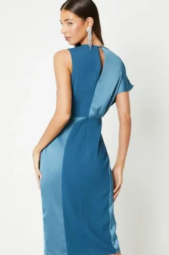 Pencil Dress With Contrast Panels
