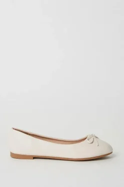 Penelope Bow Detail Comfort Ballet Pumps