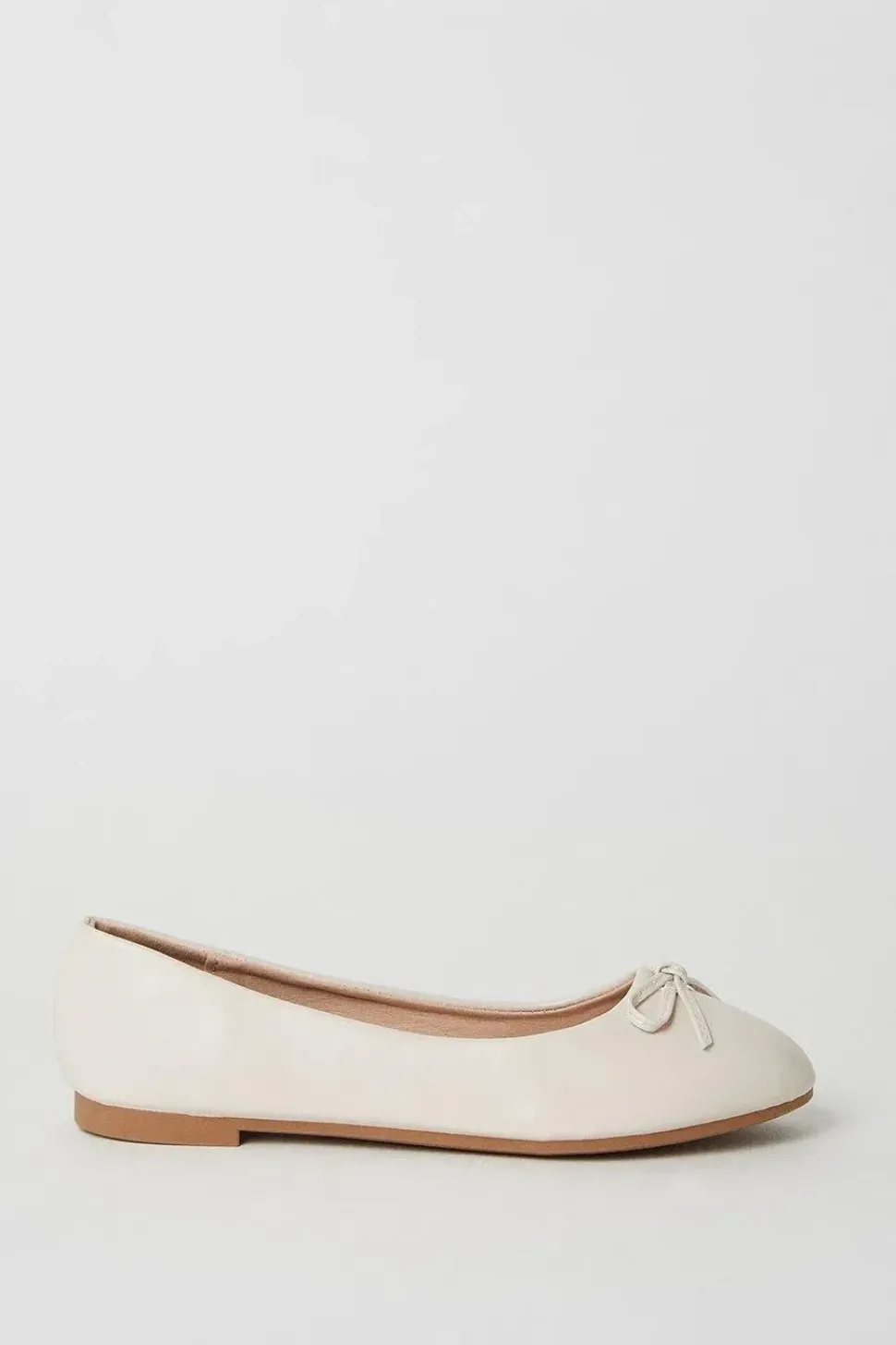 Penelope Bow Detail Comfort Ballet Pumps