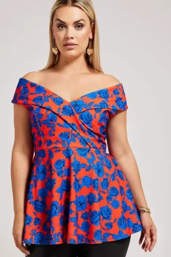 Peplum Tuxedo Peplum Top