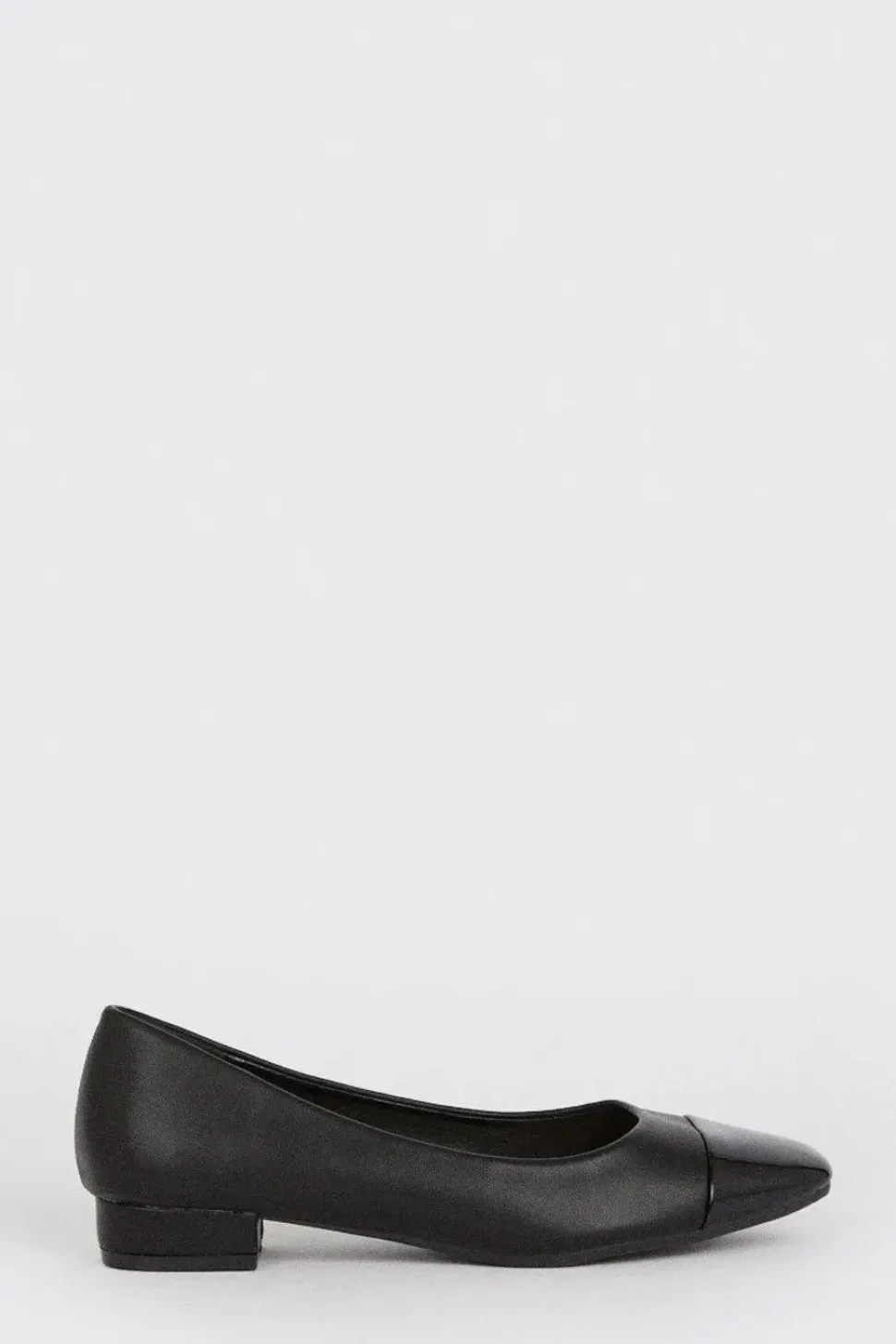 Perry Low Block Toe Cap Ballet Flats