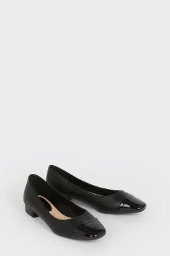 Perry Low Block Toe Cap Ballet Flats