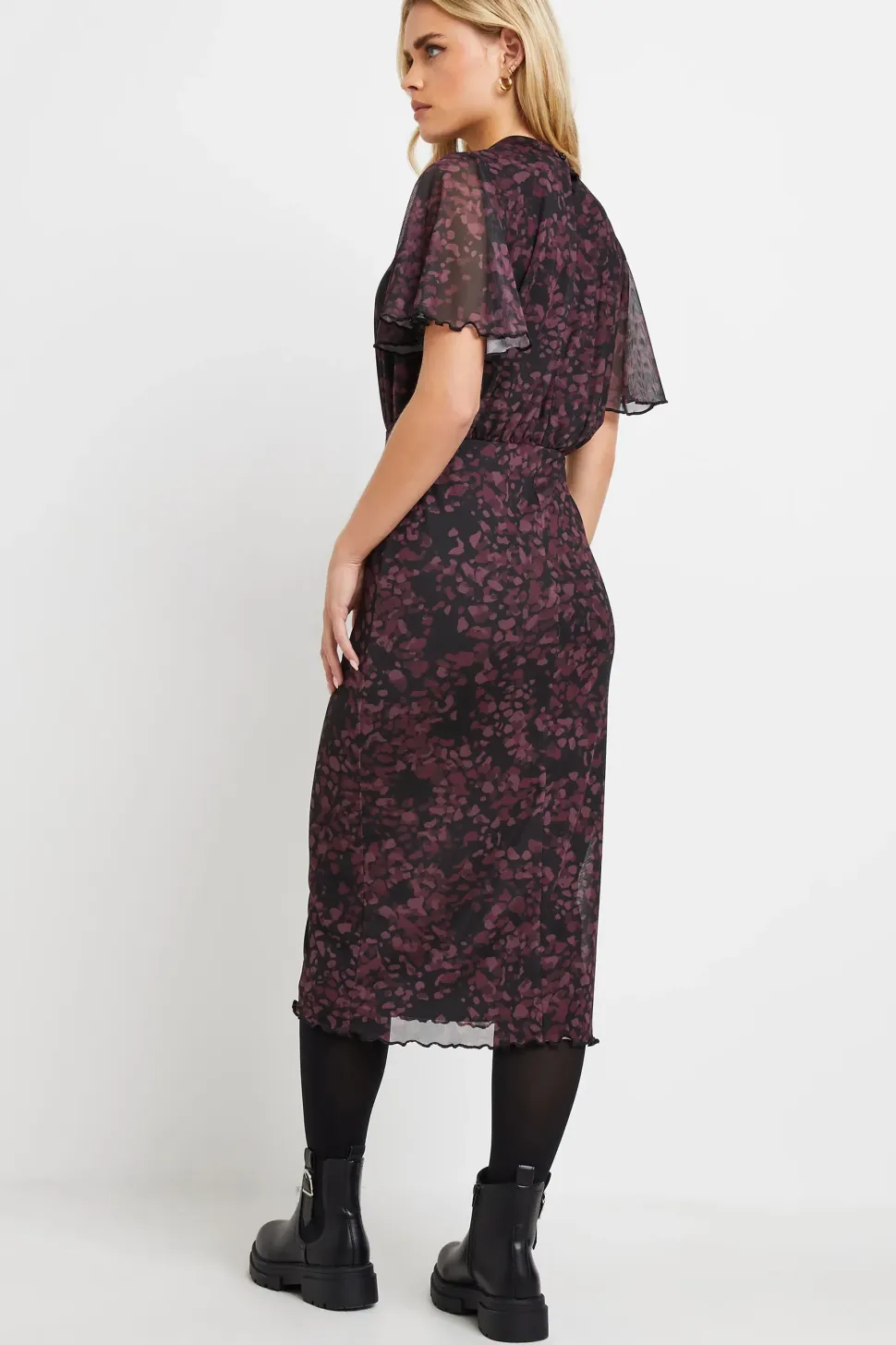 Petite Abstract Animal Print Dress