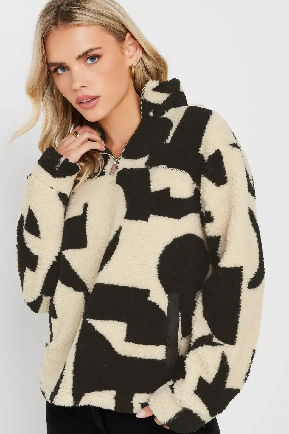 Petite Abstract Fleece