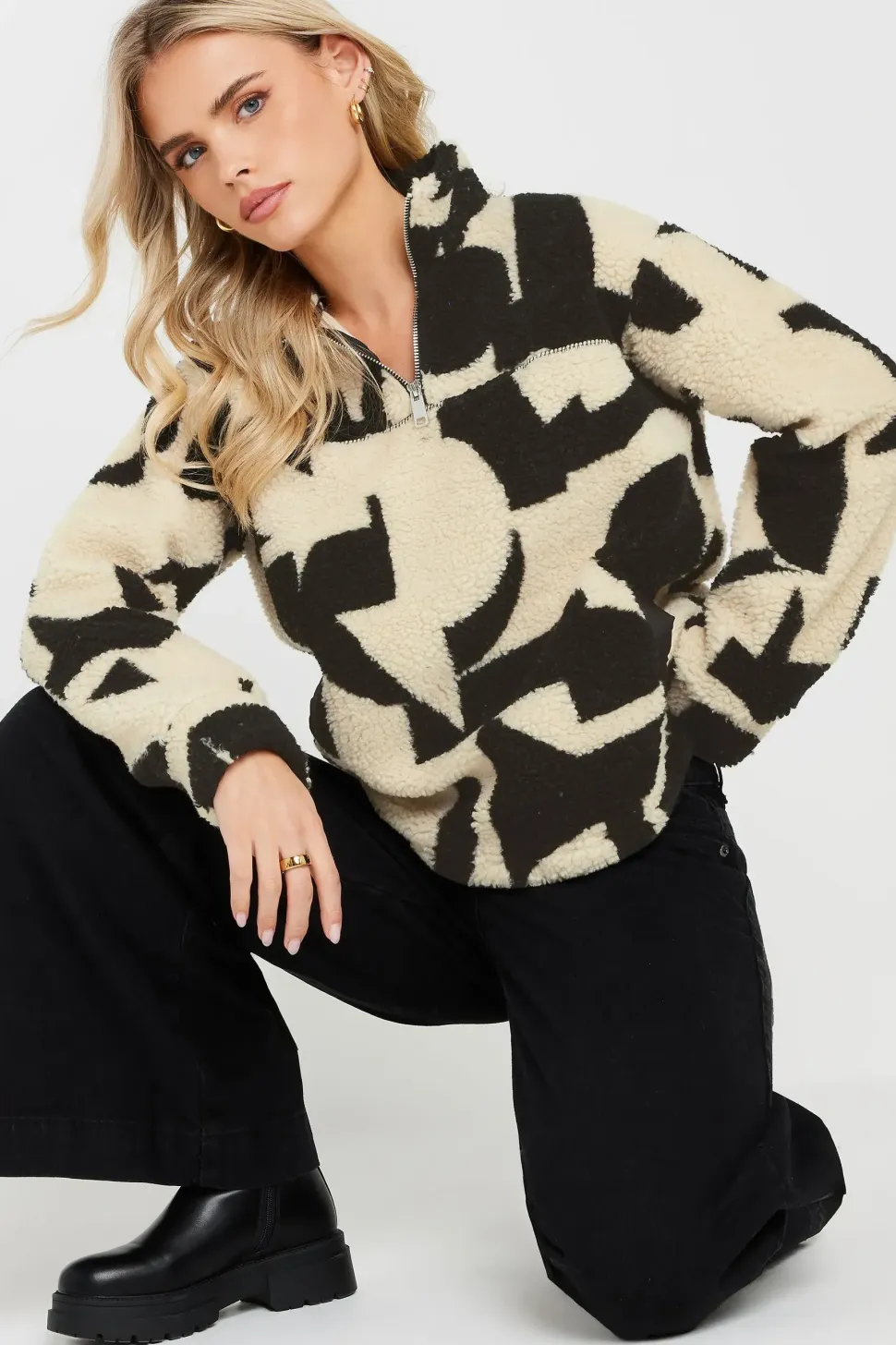 Petite Abstract Fleece