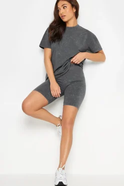 Petite Acid Wash Cycling Shorts