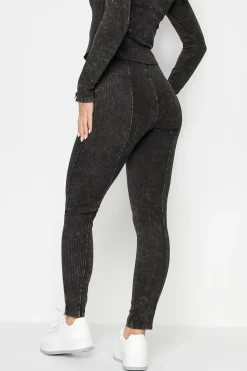 Petite Acid Wash Leggings