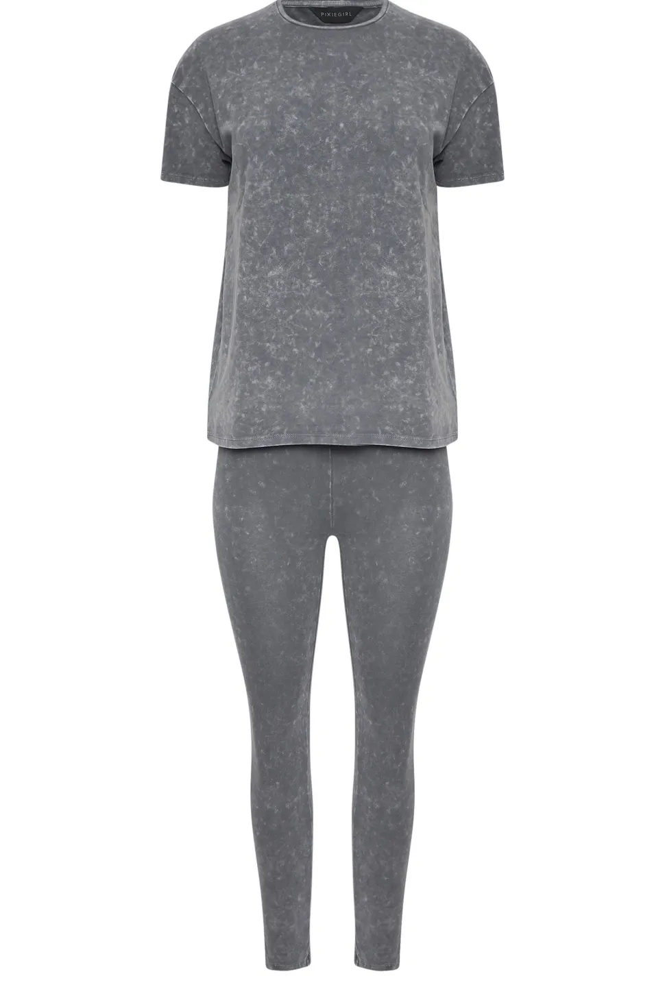 Petite Acid Wash Leggings Set