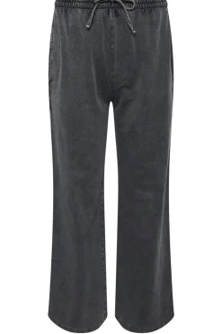 Petite Acid Wash Wide Leg Joggers
