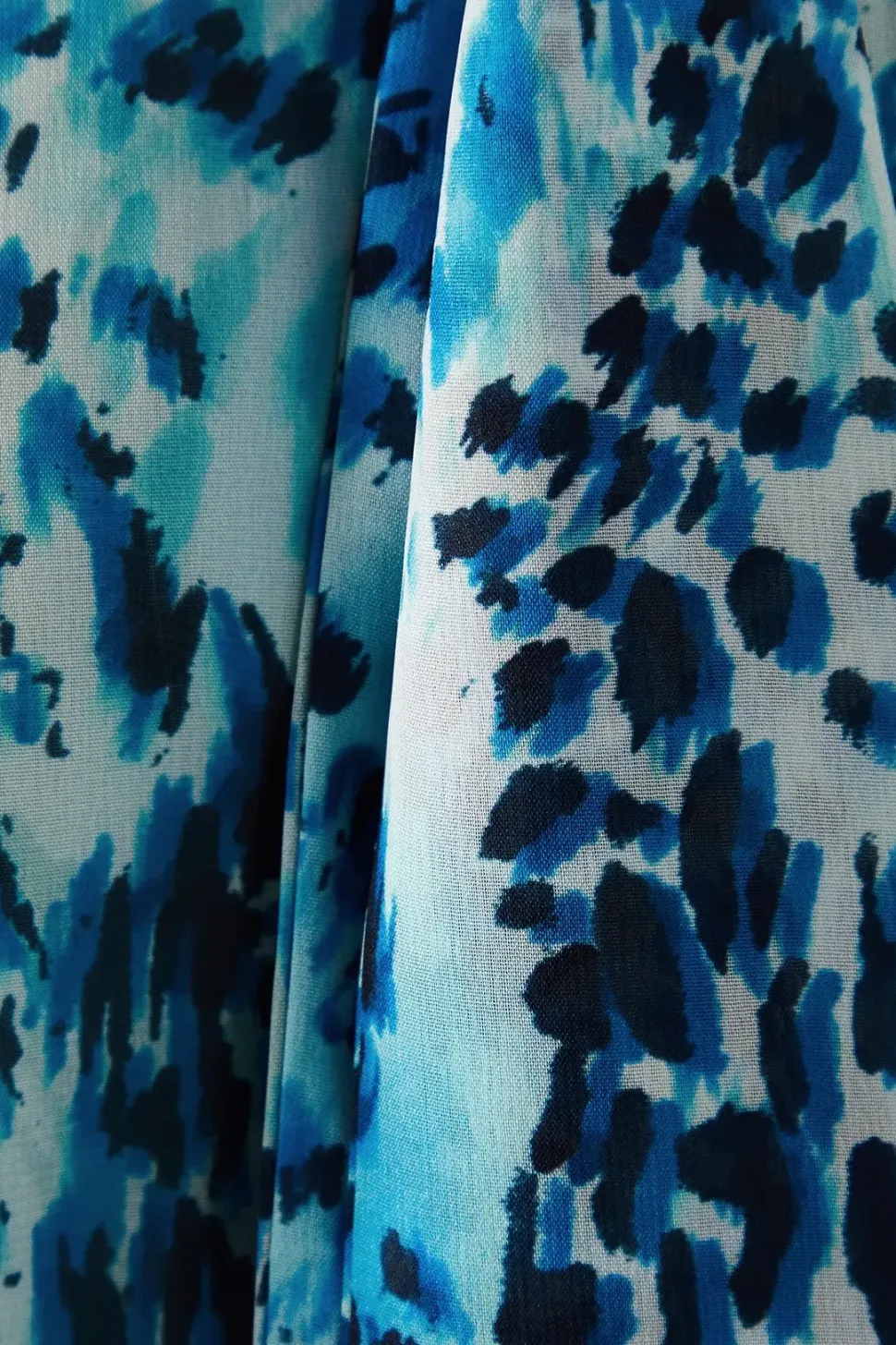 Petite Animal Print Tie Front Blouse