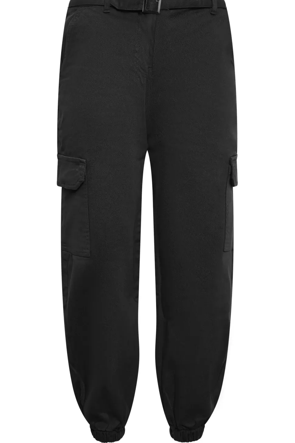 Petite Belted Cargo Jeans