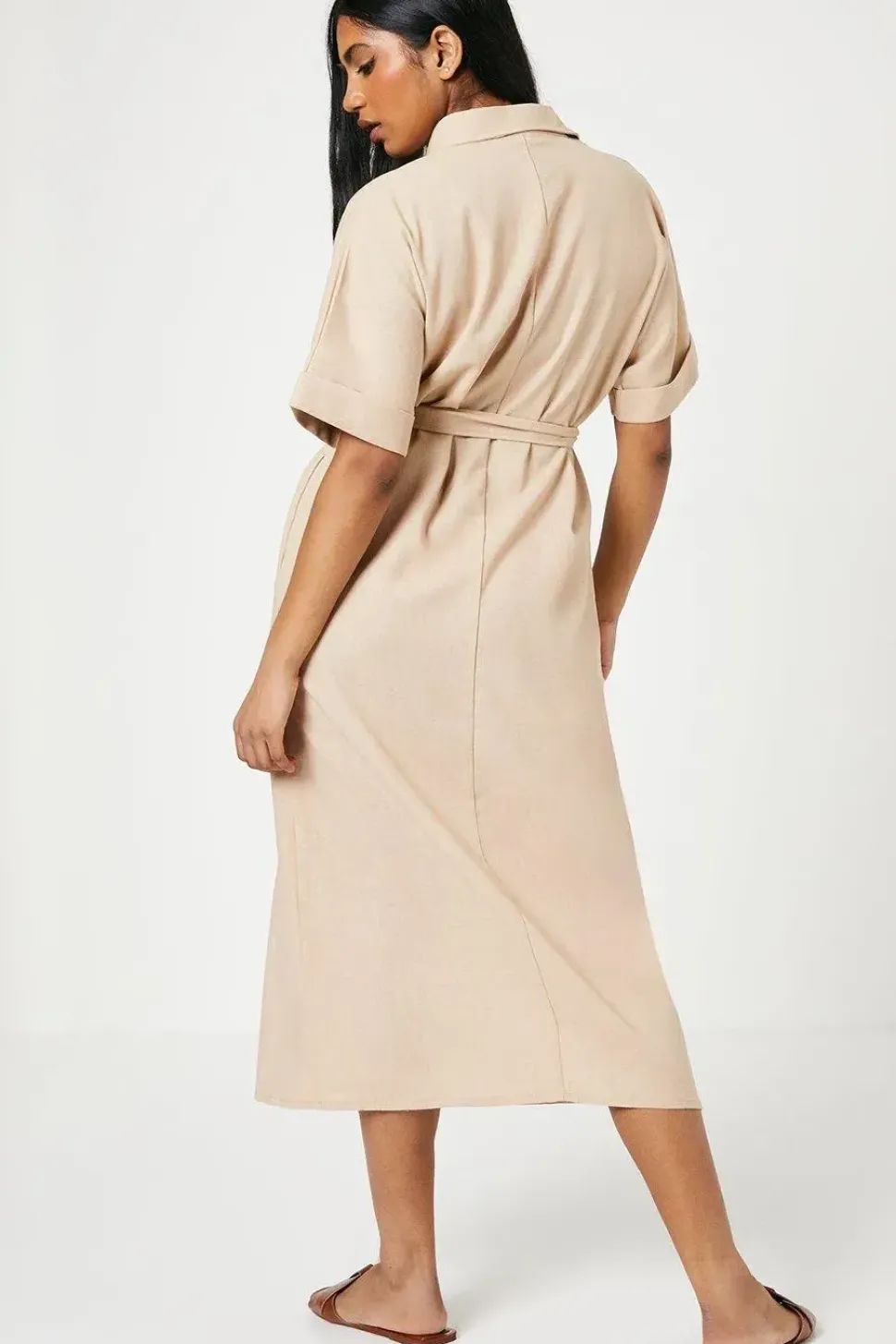Petite Belted Midaxi Shirt Dress