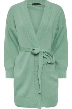 Petite Belted Midi Cardigan