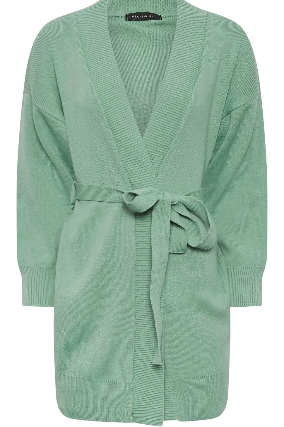 Petite Belted Midi Cardigan