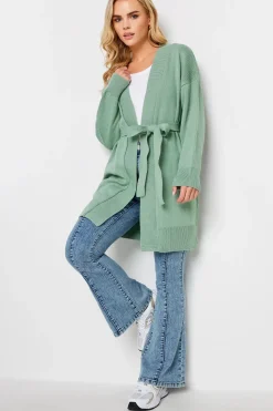 Petite Belted Midi Cardigan