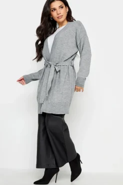 Petite Belted Midi Cardigan