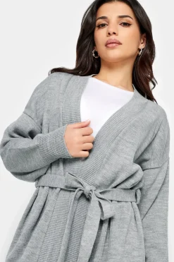 Petite Belted Midi Cardigan