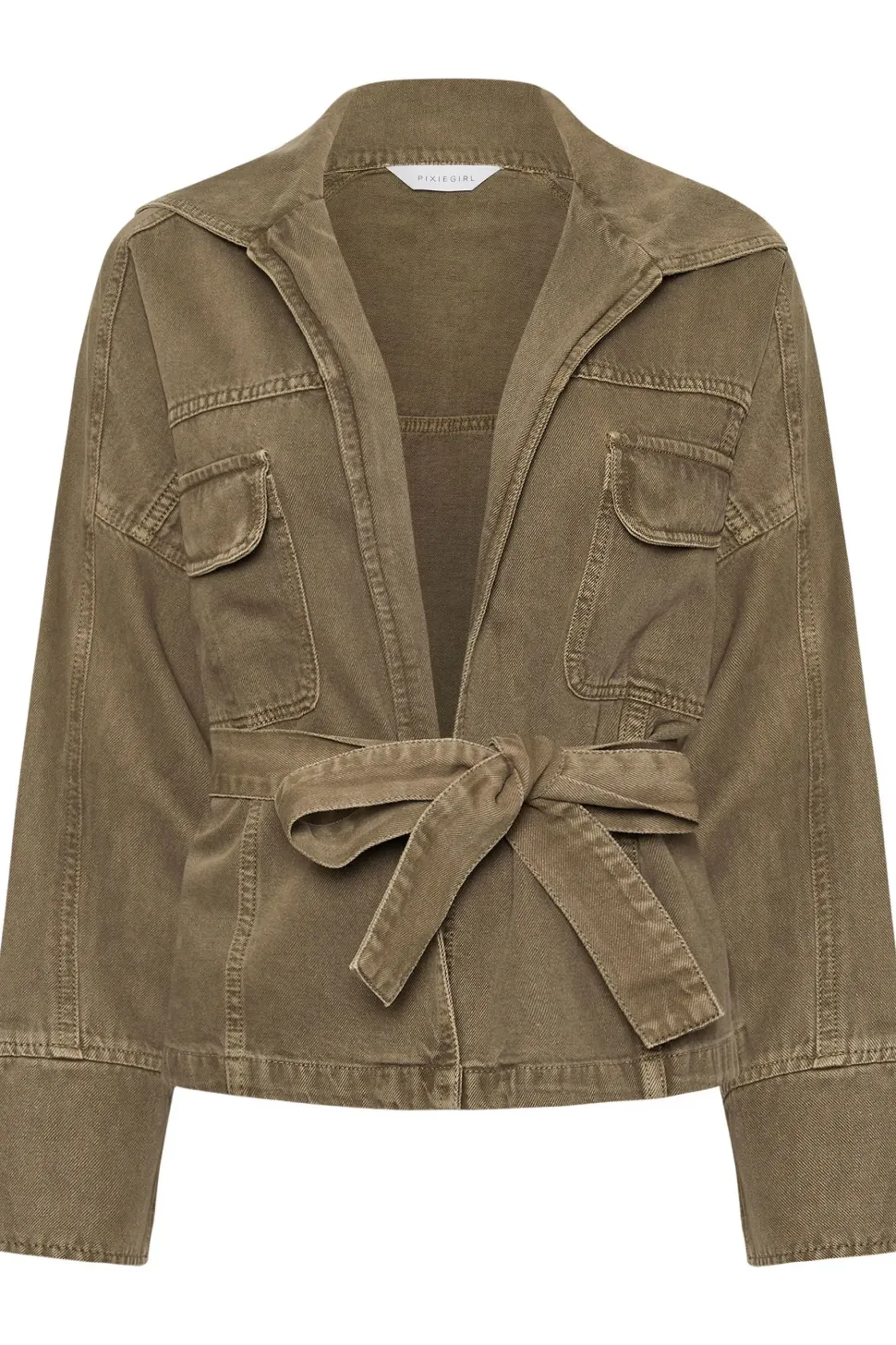 Petite Belted Utility Jacket