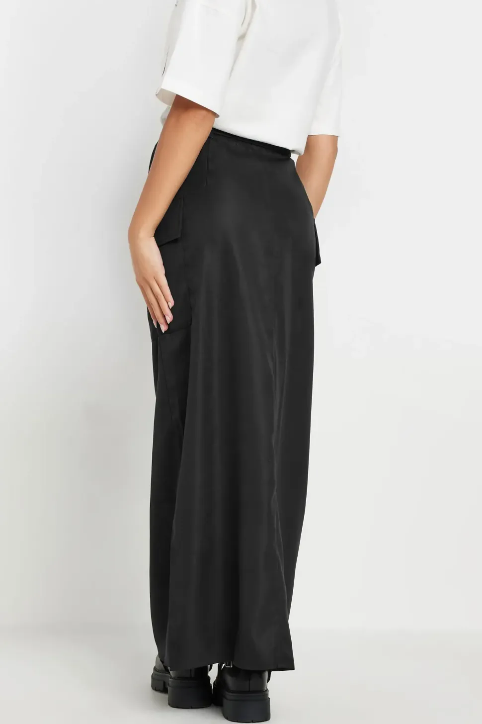 Petite Belted Utility Maxi Skirt