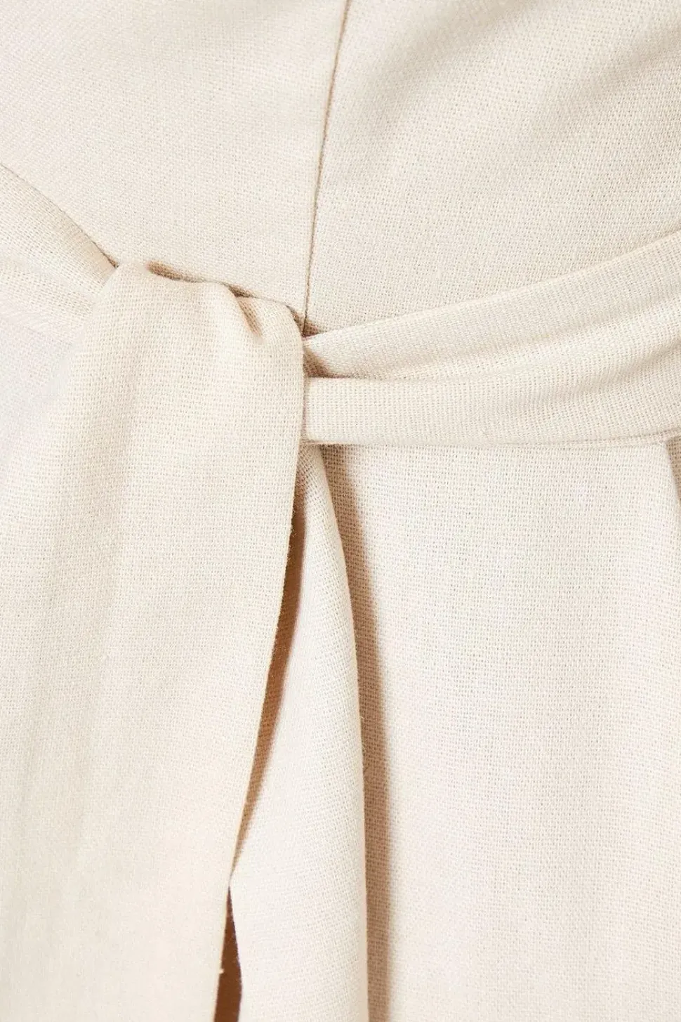 Petite Belted Wide Leg Jumpsuit