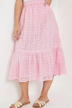 Petite Broderie Midi Skirt